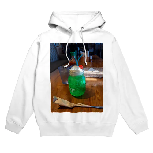 クリームソーダプリント Hoodie