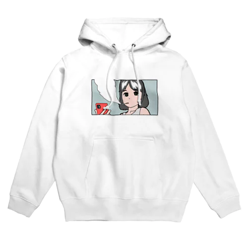 タバコとスマホと女 Hoodie