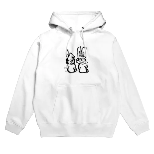 やさぐれ兎 Hoodie