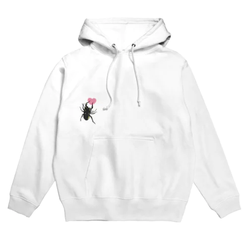 クワガタを胸に Hoodie