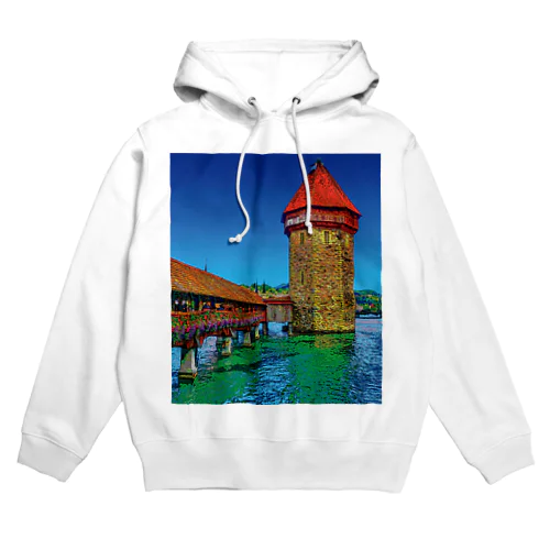 スイス カペル橋 Hoodie