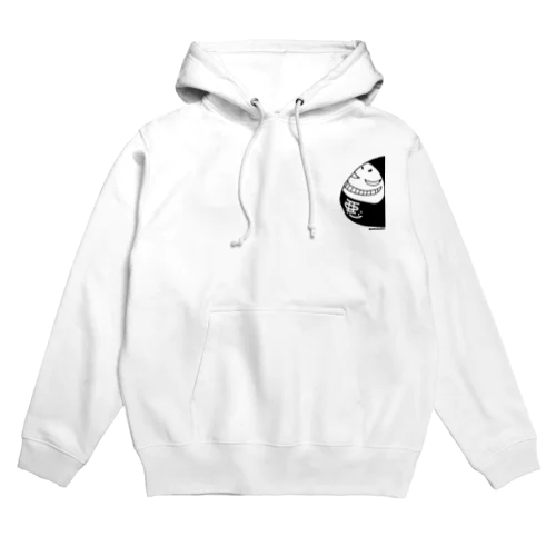 悪だる「近づくな危険！！」黒文字Ver. Hoodie