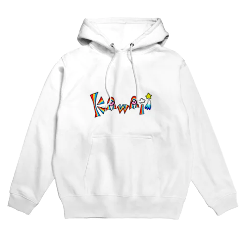 KAWII 可愛い レインボー Hoodie