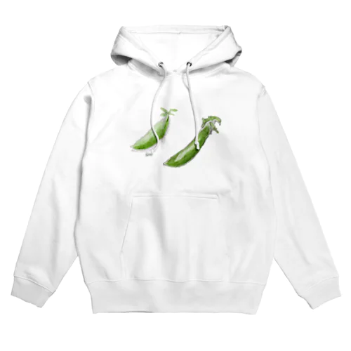 スナップエンドウ　水彩画 Hoodie