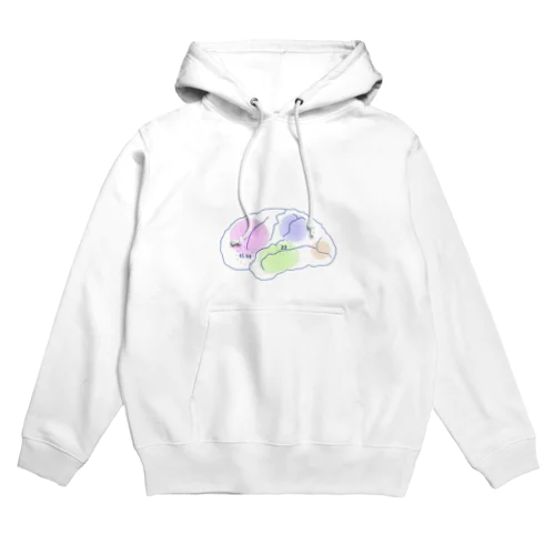 ふんわり左脳Broca/Wernicke Hoodie