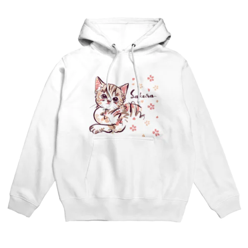 ●仔猫の桜ちゃん Hoodie