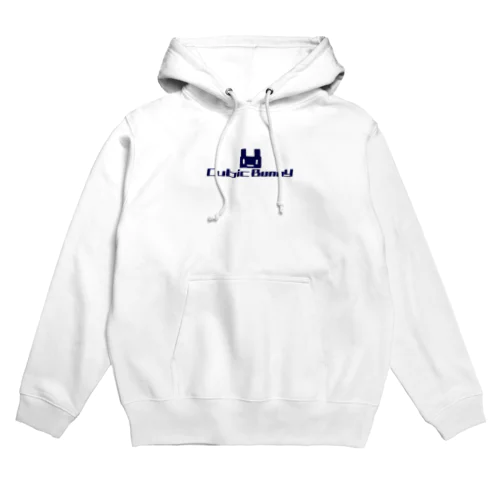 CubicBunny ネイビーロゴ Hoodie