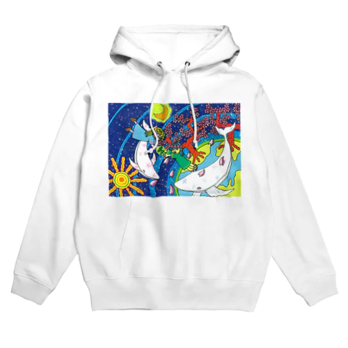 桜の女神と白いクジラ Hoodie