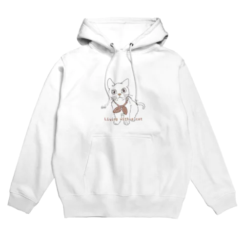 （茶色）ねこちゃん Hoodie