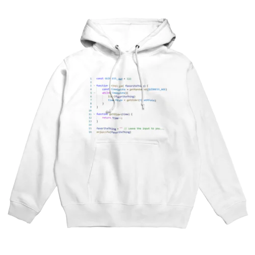 LifeWhiteColor.js Hoodie