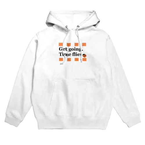 テントウムシピリオド（オレンジ）　Orange Ladybird Hoodie