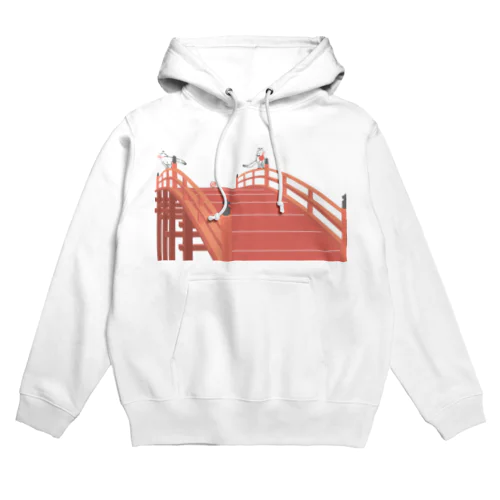 狐の赤太鼓橋 Hoodie