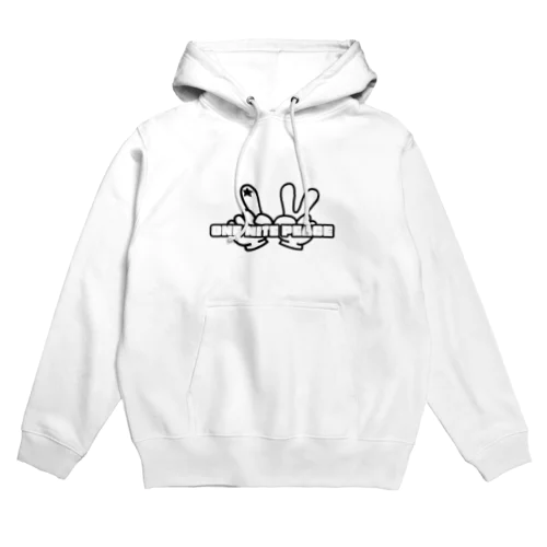 ONE NITE PEACE 指ロゴミックス Hoodie