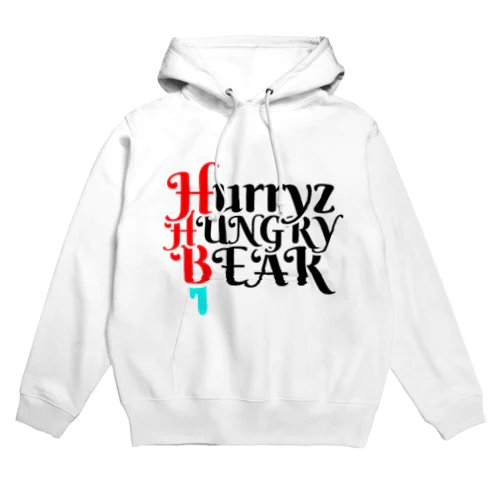 Hurryz HUNGRY BEARロゴ Hoodie