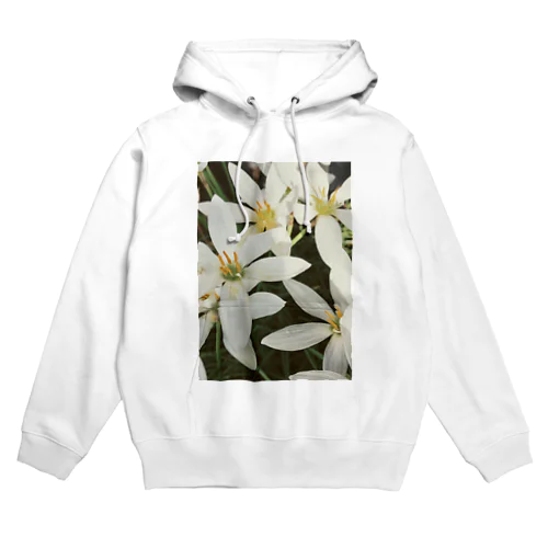 白い花シリーズ Hoodie