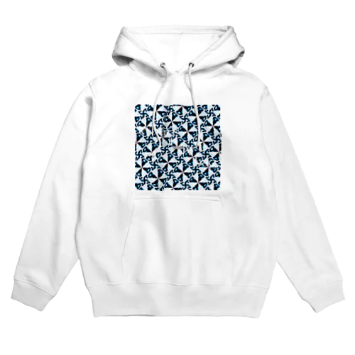 青いジュエリー模様 Hoodie