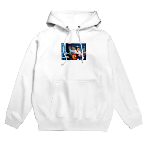 有美弾き語り サインブルーver Hoodie