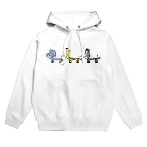 だっぷんフレンズ　きりんさん　ぞうさん　しまうまさん Hoodie