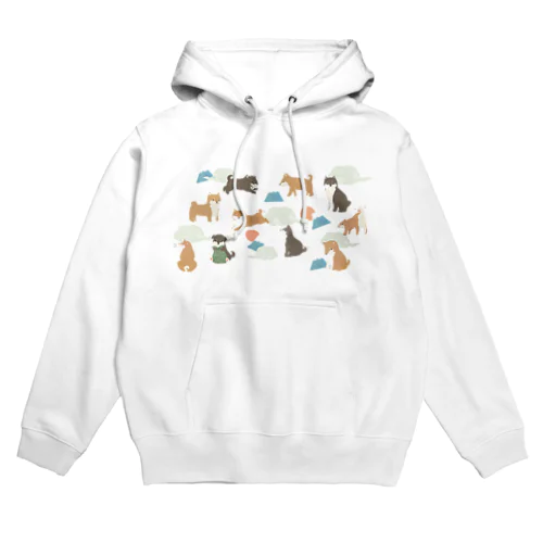 柴犬と富士山 Hoodie