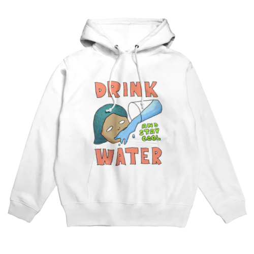 水飲んでクール Hoodie