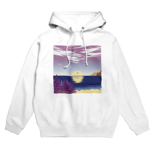 Shimoda_purple_bule_pinkplane  Hoodie