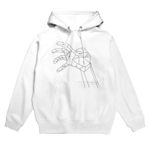 線手（黒） Hoodie