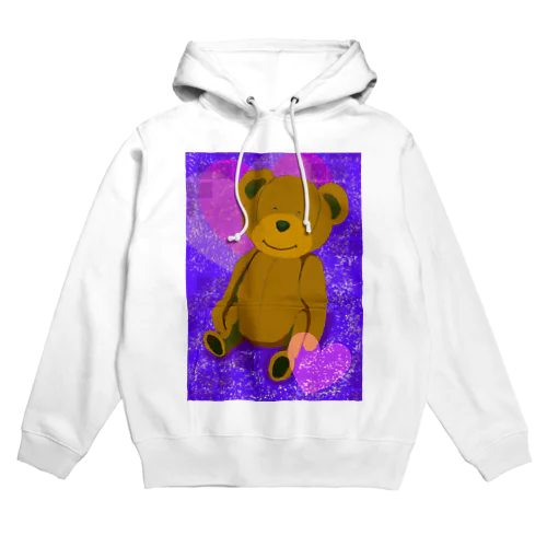 テディベア　パープル Hoodie