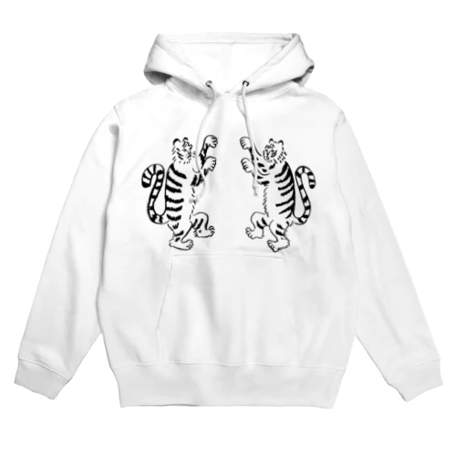 虎二匹でダンス Hoodie