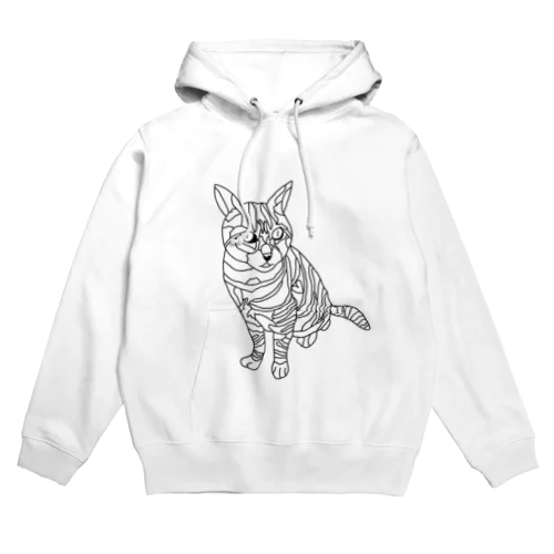 モノクロきゃっと〜3丁目の猫の感情〜 Hoodie