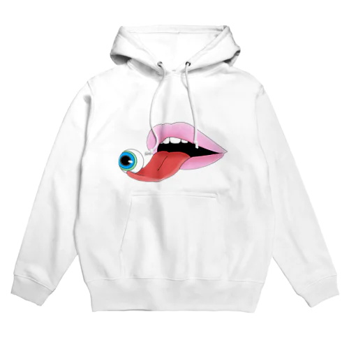 目は口ほどに物を言う ピンク Hoodie