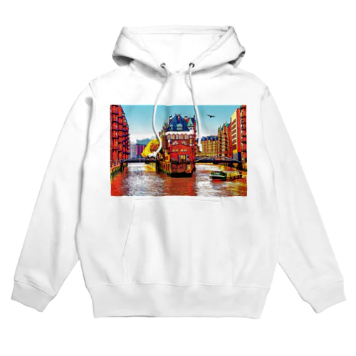 ドイツ ハンブルクの倉庫街 Hoodie