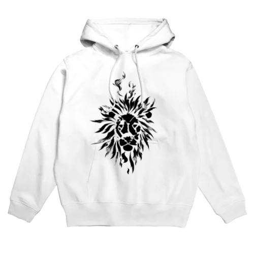 燃えるライオン Hoodie