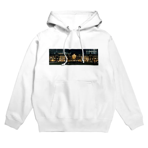 夜の東京駅 Hoodie