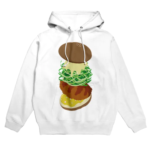 ロースカツバーガー Hoodie