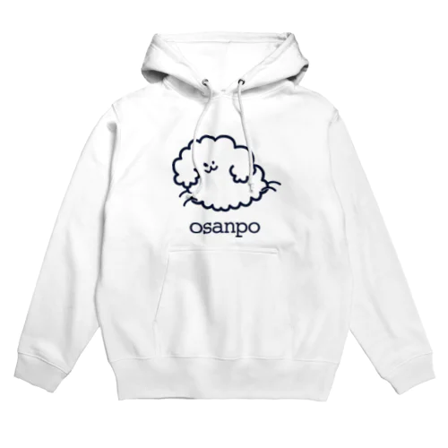 osanpo いぬ（白） Hoodie