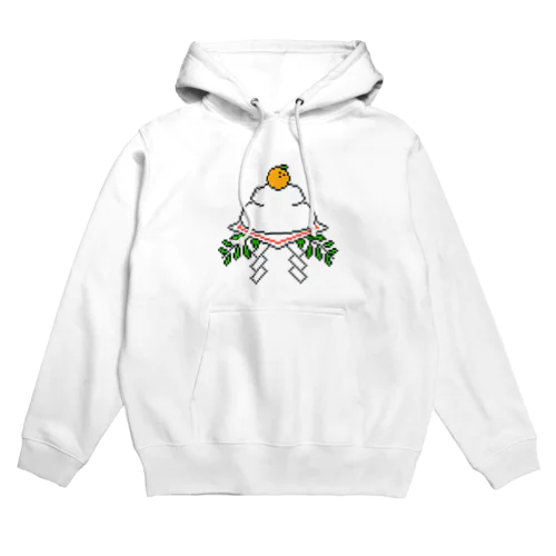 鏡もちドット絵 Hoodie