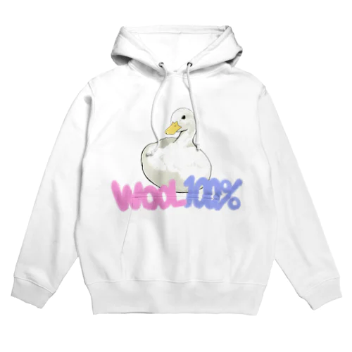 　ウール100%ダック Hoodie