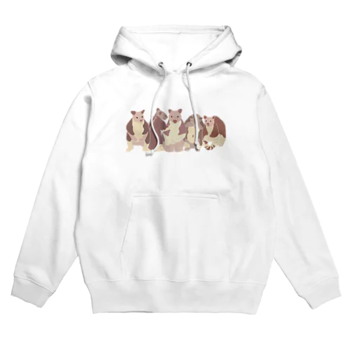 寄り添う　セスジキノボリカンガルー　達 Hoodie