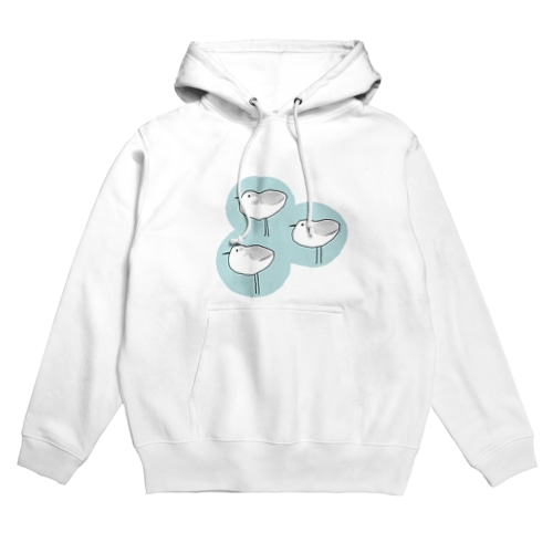 ミユビシギ（青） Hoodie