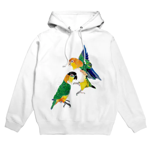 シロハラインコたち Hoodie