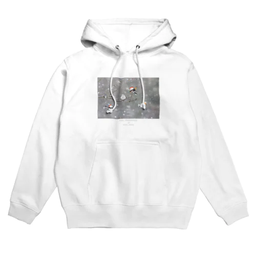 【ぼく、シマエナガ。×吾妻まいか　コラボ】ゆきでおえかき Hoodie