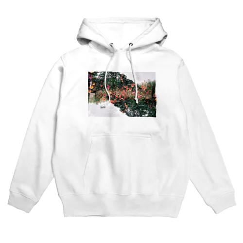 多重露光写真 花 Hoodie