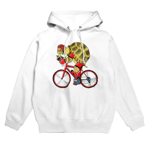 カメの自転車乗り Hoodie