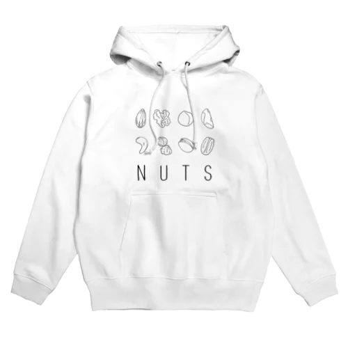 8種のナッツ Hoodie