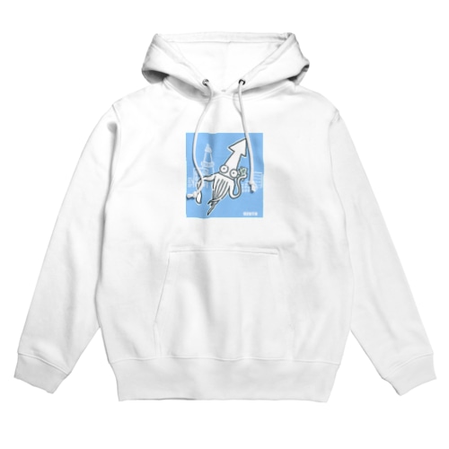 都会のイカ Hoodie