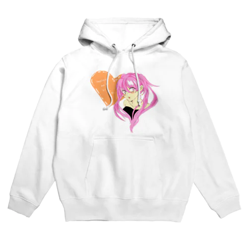 ピンク髪の女の子。 Hoodie