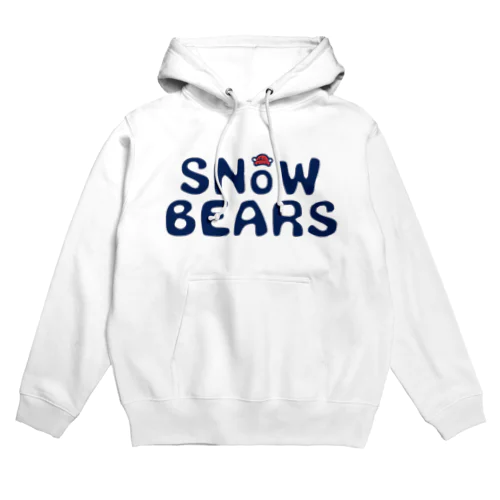 snowbears.navy.logo パーカー