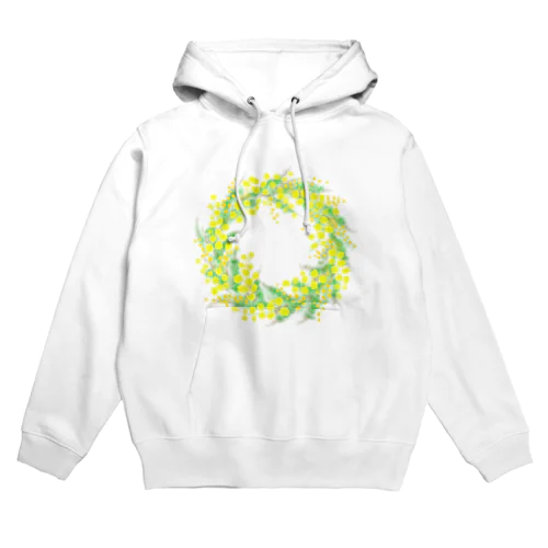 ミモザのリース Hoodie