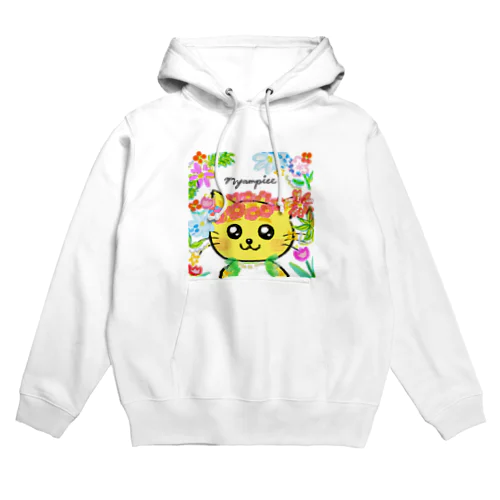 お花のうるにゃん（アップ） Hoodie