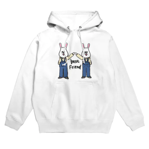 俺たち．ズッ友だぜ。親友笑らうさぎ Hoodie